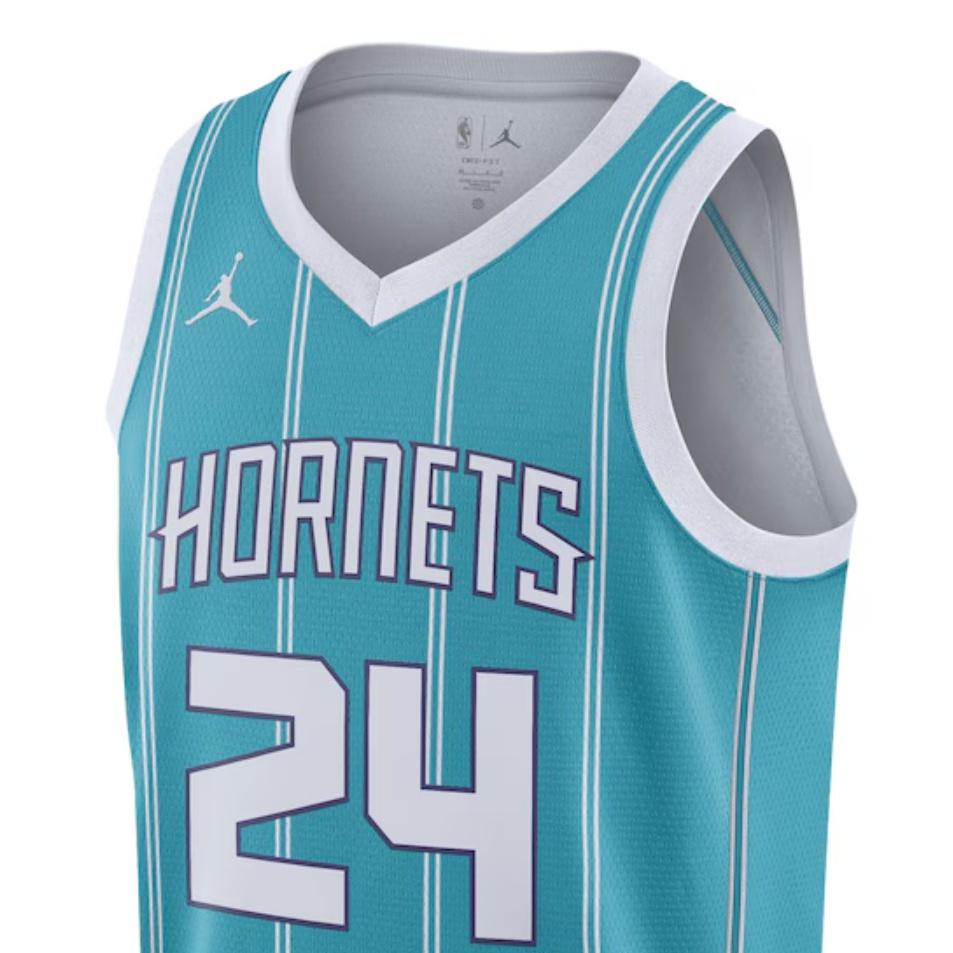 Air Jordan Charlotte Hornets Swingman Jersey 'Blue White' Unisex DN1998-421