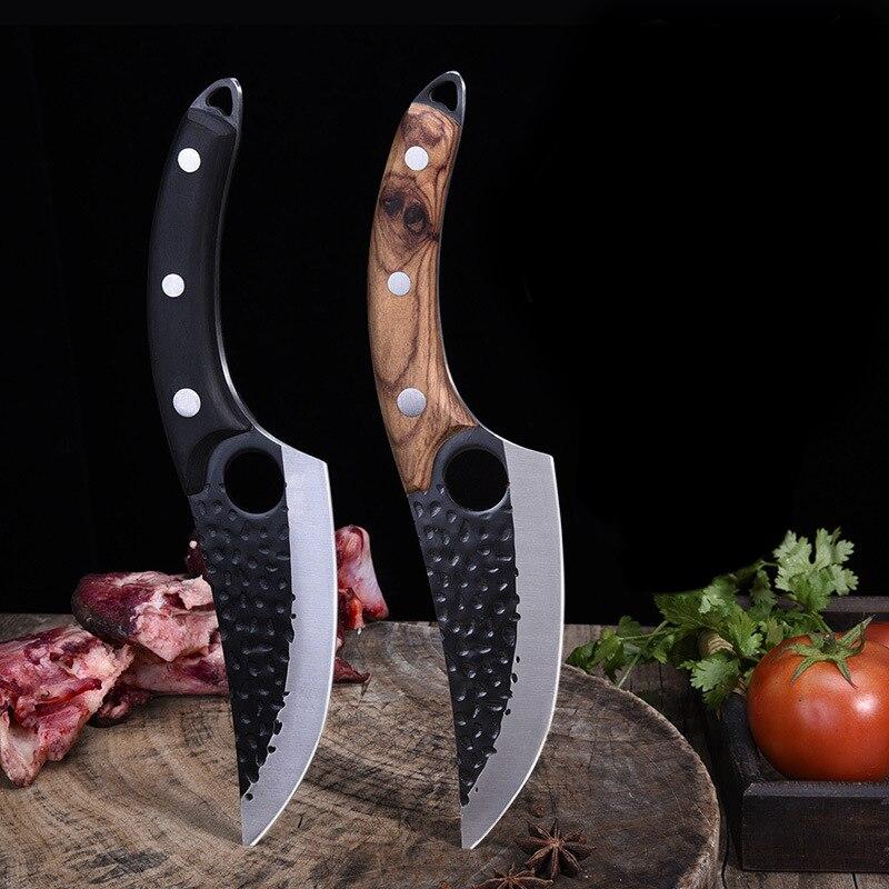 Meat Cleaver Hand-Forged Boning Knife Serbia Chef Knife Stainless Steel Kitchen Knife Butcher Knife Forged Meat Cleaver