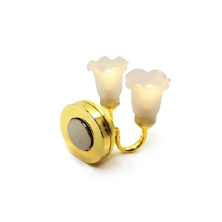 Масштаб 1/12 Миниатюрная настенная лампа для кукольного домика Модель Настенный светильник-украшение для комнаты в микро-сцене