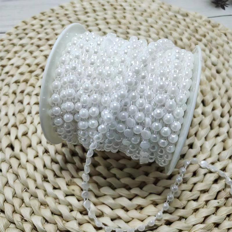 Ручная работа Свадебные жемчужные нити для DIY подарочных коробок, упаковки цветов, ожерелий и декоративной ленты