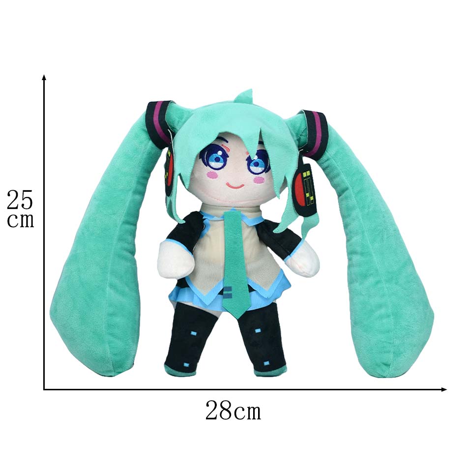 Cartoon 20cm Hatsune Miku Plush Doll Toy Anime sakura Miku snow Miku Character KawaiiSitting posture Fufu Kids Christmas Gift