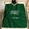 1PC Saudi Arabia National Football Team Patterned Flannel Blanket Suitable For All Seasons for Home Decor Warmth and Comfort Gifts Holiday Present