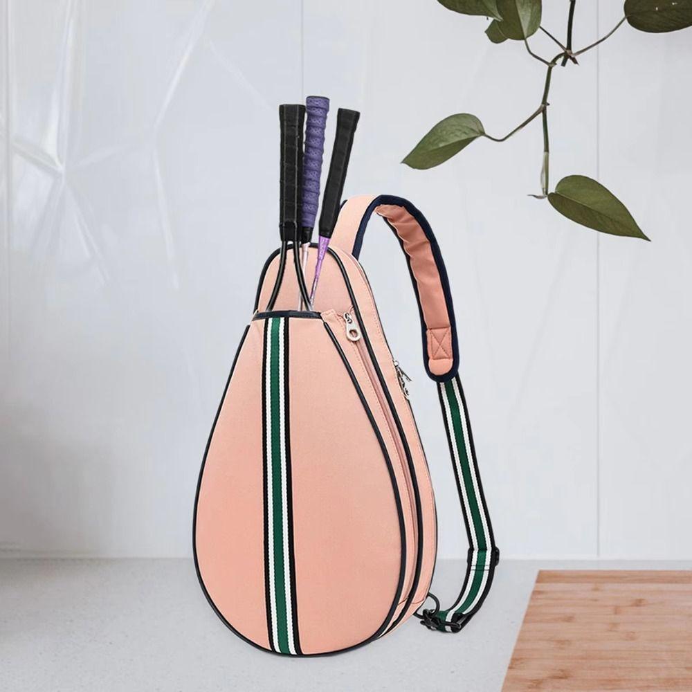 Водонепроницаемая легкая сумка-слинг на молнии для бадминтонных ракеток, тренажеров и оборудования для спортзала