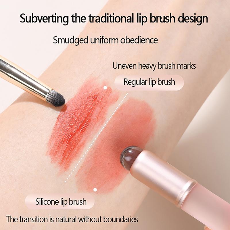 1Pcs Silicone Lip Brush Round Head Brush Concealer Brush Lip Brush Finger Pulp Brush Lipstick Cover Makeup Brush Makeup Tools