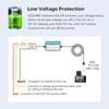 MINI USB TYPE-C 12В 24В на 5В Комплект для постоянного подключения видеорегистратора с дисплеем, защита от низкого напряжения, 24-часовой мониторинг парковки, кабель для видеорегистратора