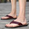 Модные универсальные тапочки, легкие туфли на плоской подошве, мужская обувь, итальянские кожаные шлепанцы для мужчин, классные пляжные летние новые тапочки для мужчин, большой размер 38-47