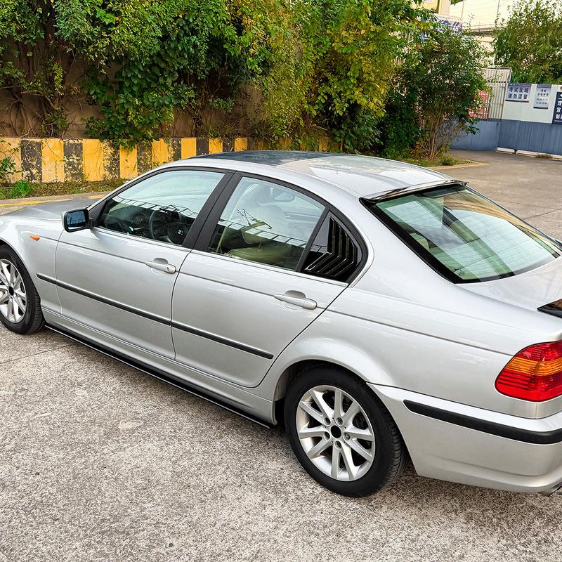 For BMW 3 Series E46 four-door 1998-2005 Rear window triangular window blinds car stickers and exterior accessories