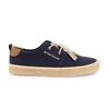 Men's Navy Lace-Up Espadrille Canvas Sneakers