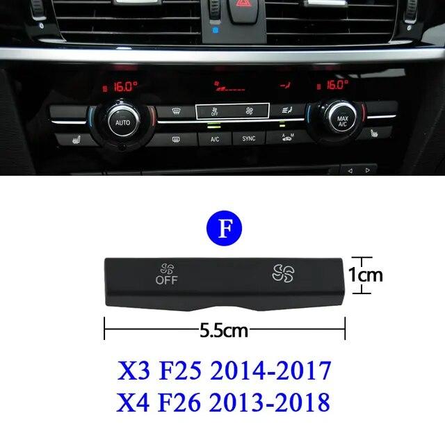 Автомобильный обогреватель переменного тока, климатический вентилятор, кнопка громкости ветра, крышки для BMW 1 2 3 4 X1 X3 X5 X6 серии F20 F30 F35 F80 F25 F26 E70 E84 E90