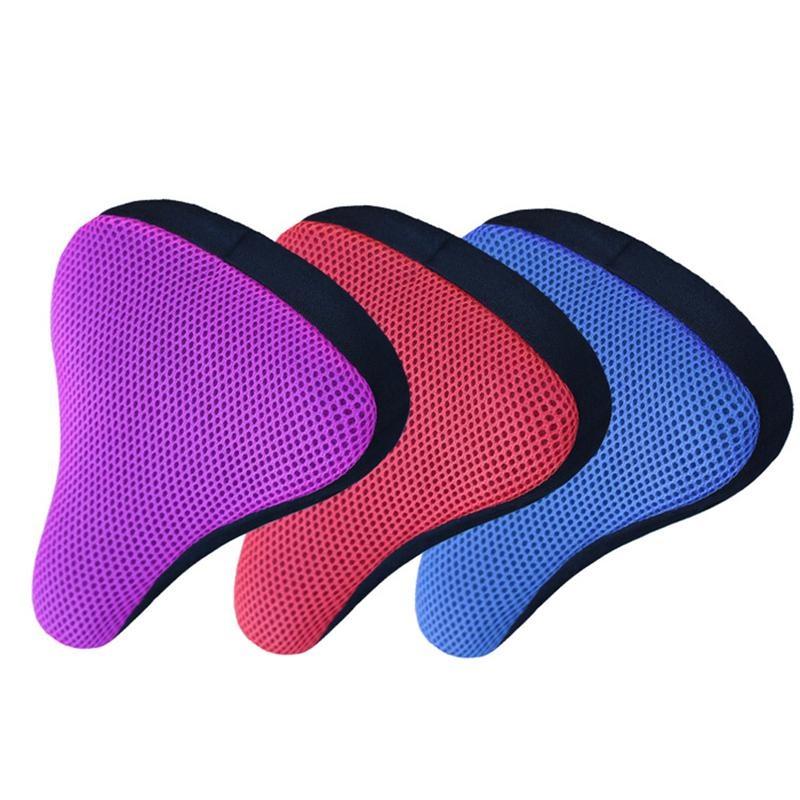 3D мягкий чехол на сиденье велосипеда, чехол на седло велосипеда, силиконовая подушка сиденья для езды на велосипеде, дышащее седло, удобные детали велосипеда