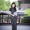 1011 National Style Summer and Autumn New Improved Flocking Cheongsam Slimming New Chinese Style Long Wedding Banquet Performance Approval