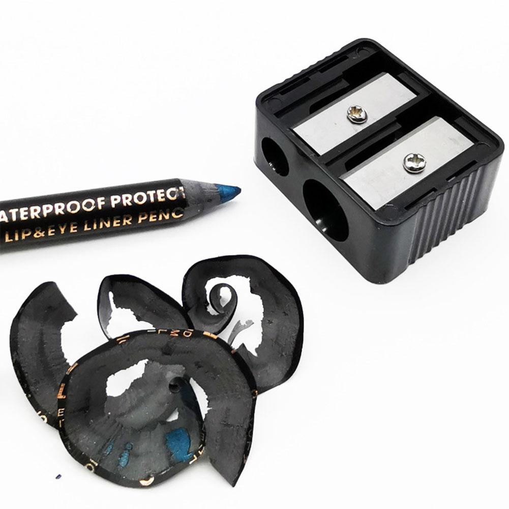 Двойные отверстия прецизионная помада косметическая точилка для карандашей принадлежности карандаш для губ школа офис глаз G0K3