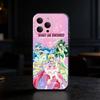 Чехол для телефона Mermaid Melody Pichi Pitch для iPhone 17,16,15,14,13,12,11 Plus,Pro Max,SE4 Мягкий силиконовый черный чехол