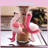 Adorable Flamingo Plush Toy Soft Stuffed Animal For Girls Cute Bag Charm