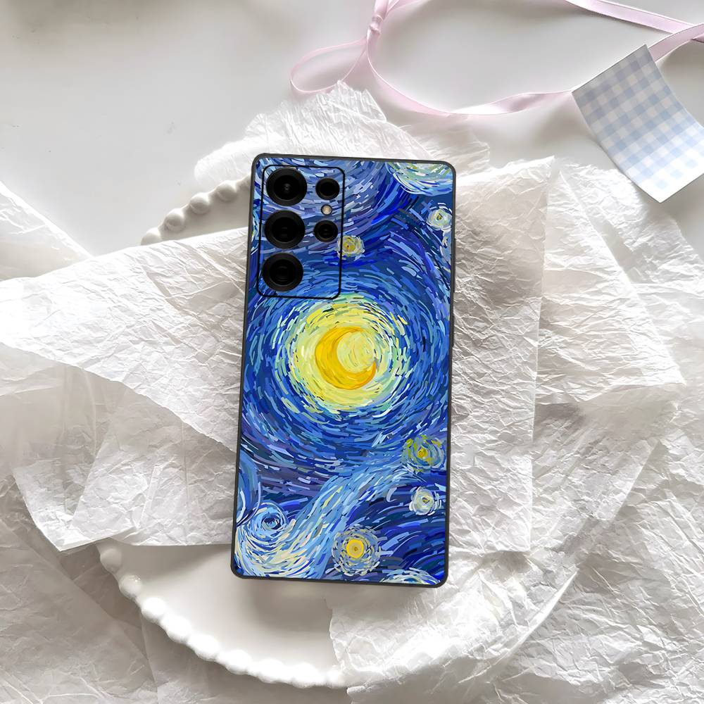 Чехол для телефона «Звездная ночь» Ван Гога для Samsung S 24 Fe 25 Ultra Plus 20 Lite 21 30 22 23 24 22 Ultra 5G Fundas