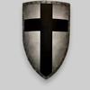 Medieval Knight Black Cross Shield Templar Steel Battle Warrior LARP Combat Armor Shield Perfect  For Display And Combat