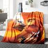 1pc Lion King Blanket Lightweight Flannel Throw for Sofa Bed Travel Camping Livingroom Office Couch Chair 1131KK