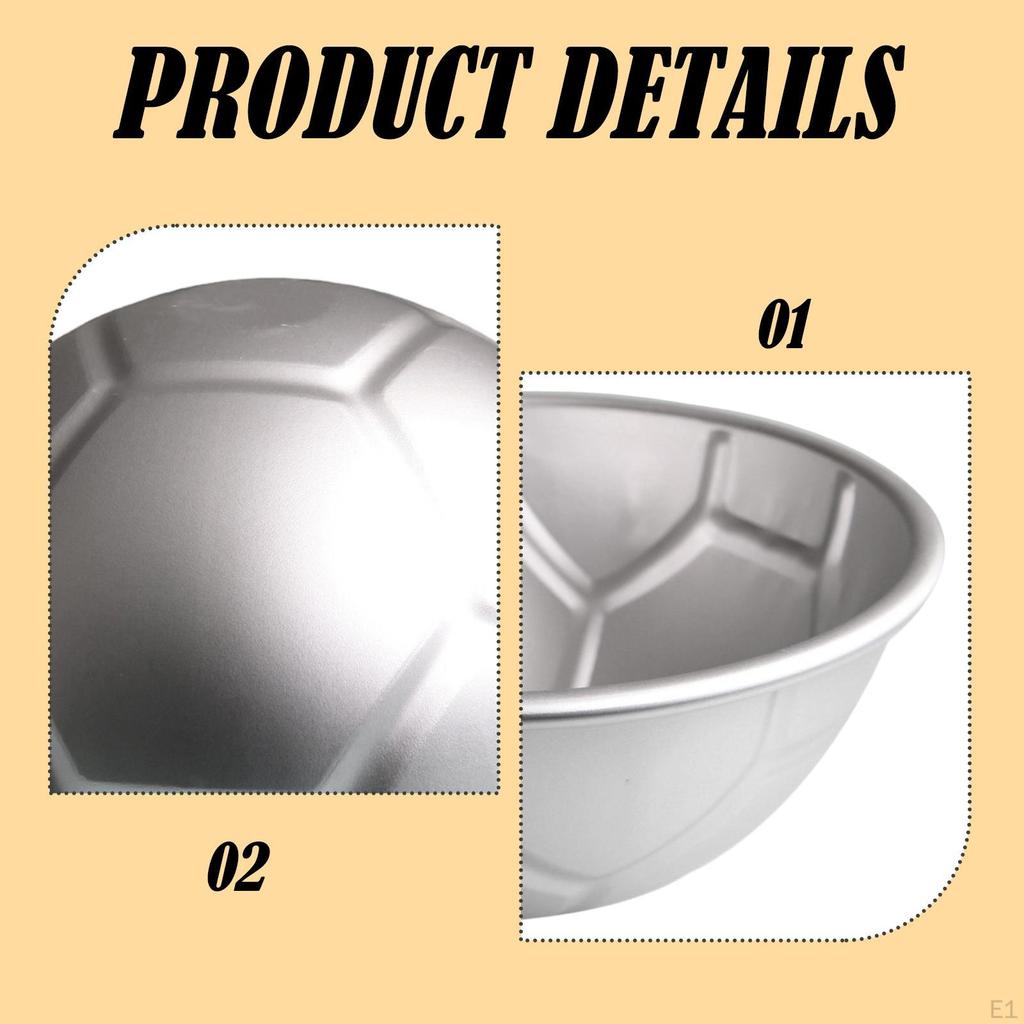 Football Cake Pan Aluminum Alloy Bakeware Tool Tin Baking for Birthday