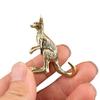Brass Kangaroo Sculpture Vintage Animal Figurine Gold Plating For Desk Decoration