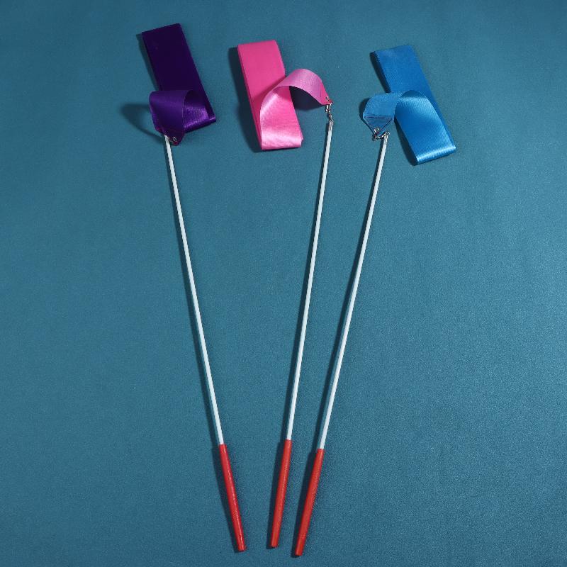NEW 4m Artistic Gymnastics Ribbon With Rod Colorful Children Dance Ribbon Toys Outdoor Sports Toys Performance Props Kids Gifts