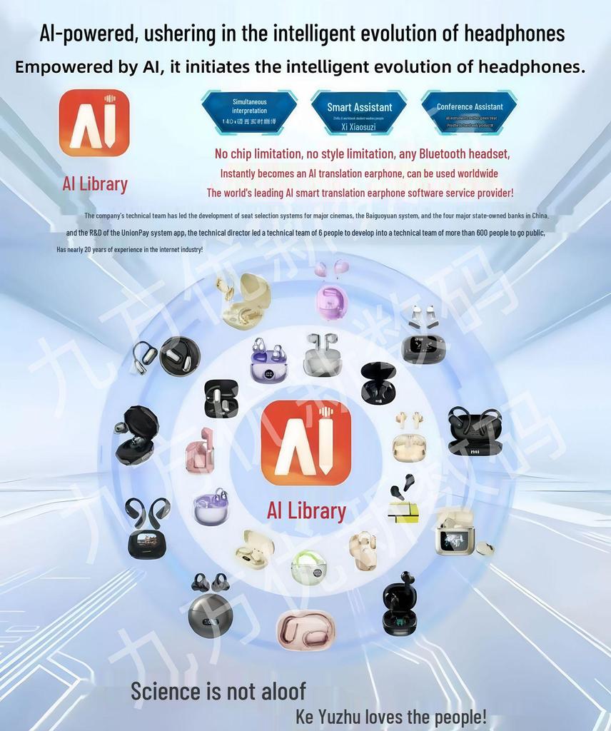 Умные Bluetooth-наушники M8 2025: Многоязычная поддержка на 150 языках