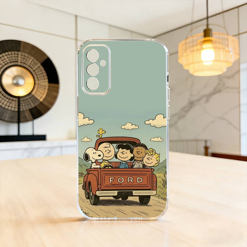 O-l S-noopy-Y Phone Case For SamsungA10,12,20,21S,30,31,40,50,51,52,70,71 Transparent Cover