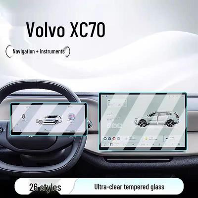 Защитная пленка из закаленного стекла для экрана навигации и консоли Volvo XC70
