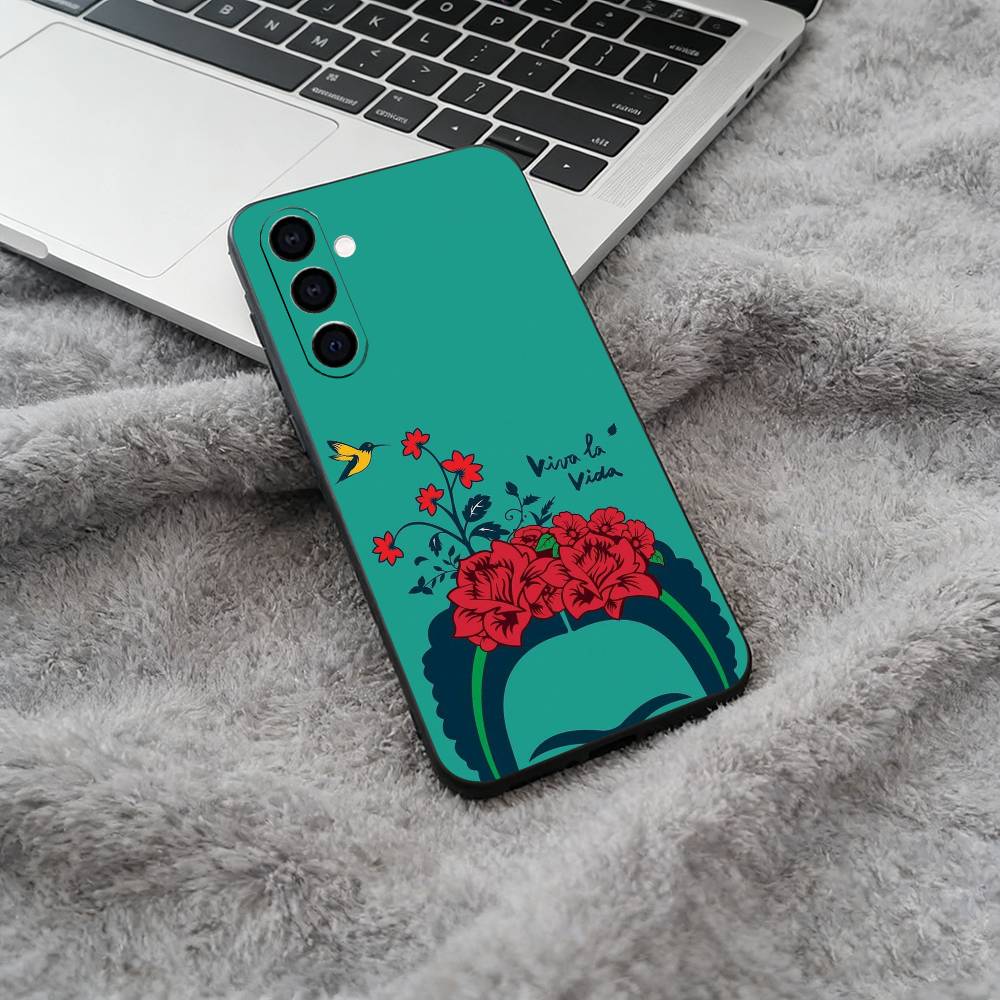 Черный мягкий силиконовый чехол для телефона A-Artist F-Frida K-Kahlos для Samsung Galaxy A73, A71, A72, A70, A53, A52, A51