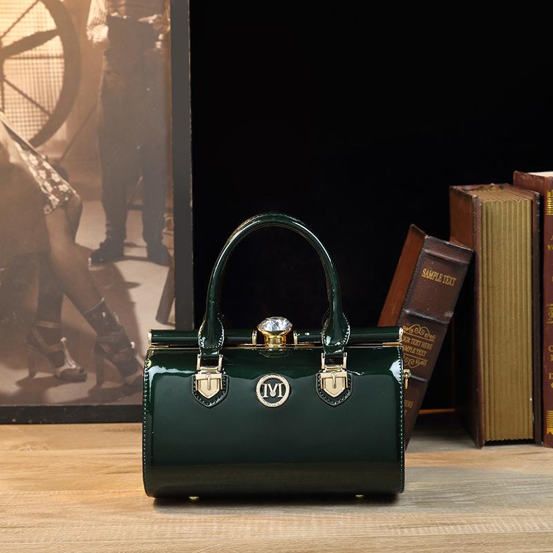 Новая модная простая сумка из натуральной лакированной кожи