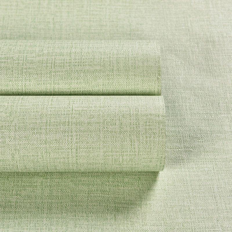 Self-adhesive Wallpaper Waterproof Solid Color Linen Pattern Living Room Bedroom Room Cabinet Decoration Sticker