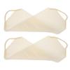 2Pcs Stretchable Scrubbing Towel Beige Deep Cleansing Body Washcloth Exfoliating Shower Loofah Washcloth For Family