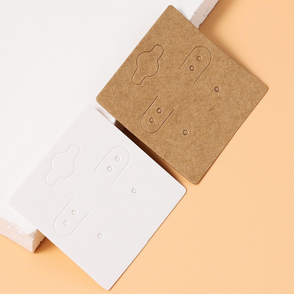 50 шт./компл., ожерелье, ювелирные изделия, бумажные серьги-карты 5x5 см, серьги-дисплеи, карты-гвоздики для ушей, карты