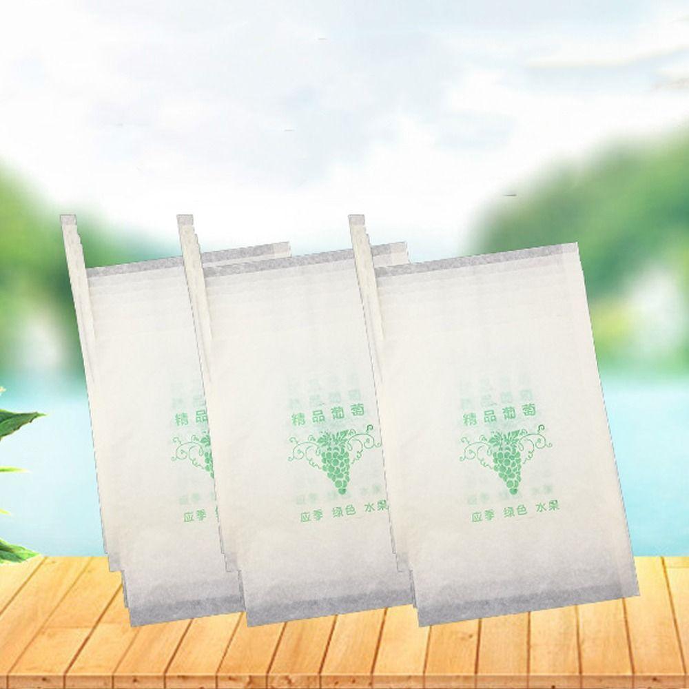 100pcs Semi Transparent Grape Protection Bags Waterproof Against Insect Pouch Garden Tool