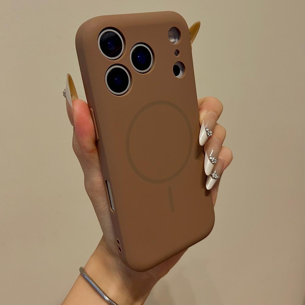 Чехол для телефона с магнитами и бампером в виде самолета для For Iphone 17 Air 16 15 14 13 12 Pro Max Прочный матовый для беспроводной зарядки Magsafe