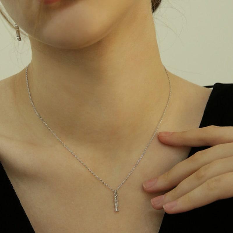 Shertz Tres Square Cubic Necklace (14k)