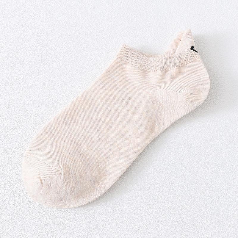 Новые женские веселые носки с мультяшным смайликом, милые вышитые носки до щиколотки, забавные носки для девочек, хлопковые носки