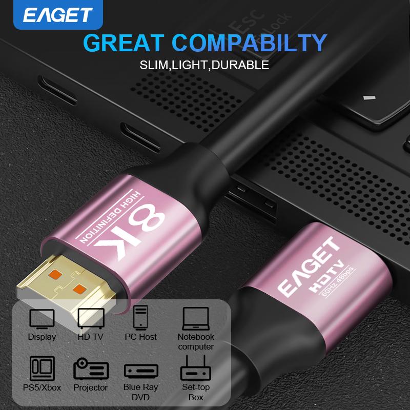 8K HD кабель 2.1 144 Гц сверхскоростной кабель передачи HDR кабель для телевизора HDTV Blu-ray проектор монитор/проектор и многое другое