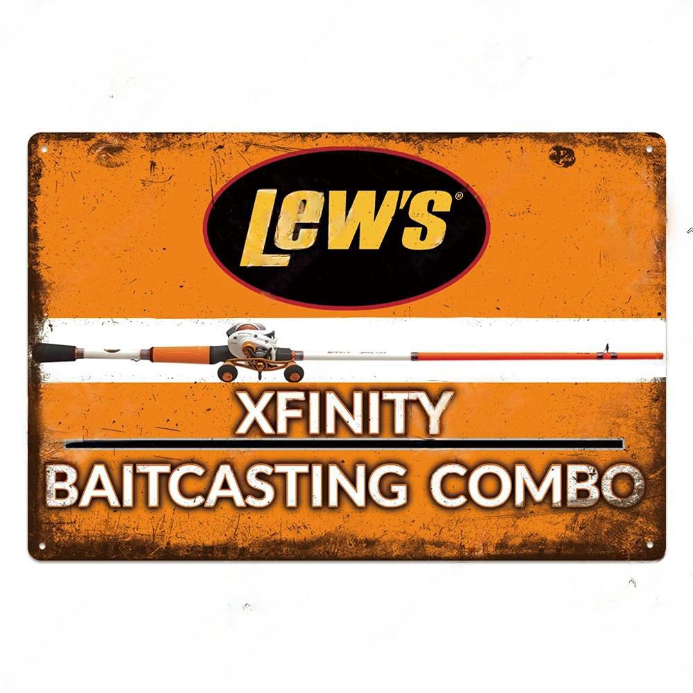 Fishing Gear Posters Vintage Metal Tin Signs Decor Retro Plaque Metal Plate Home Wall Art Room Decoration For