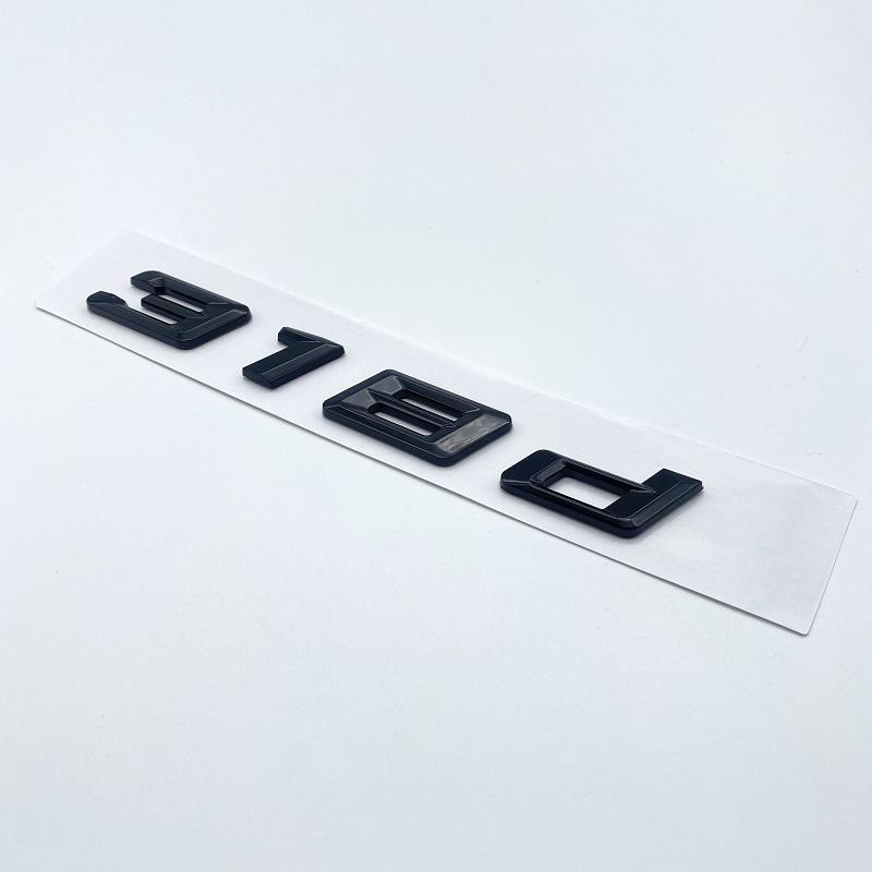 New Font Numbers Letters 316d 318d 320d 325d 328d 330d 335d GT ABS Emblem for BMW 3 Series E90 E46 F30 Car Trunk Logo