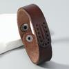 Браслет-обертка из натуральной кожи для мужчин, браслеты, повседневные ювелирные аксессуары