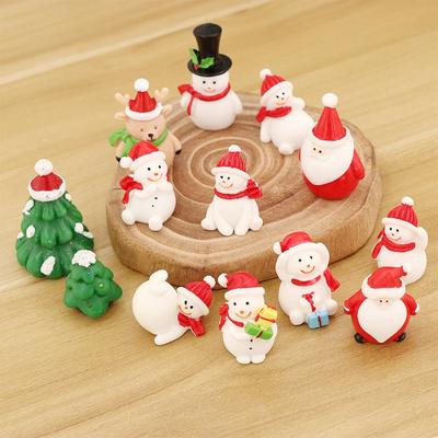 Decoration Dollhouse Fairy Garden Figures Christmas Miniature Micro Landscape Figurines Ornaments