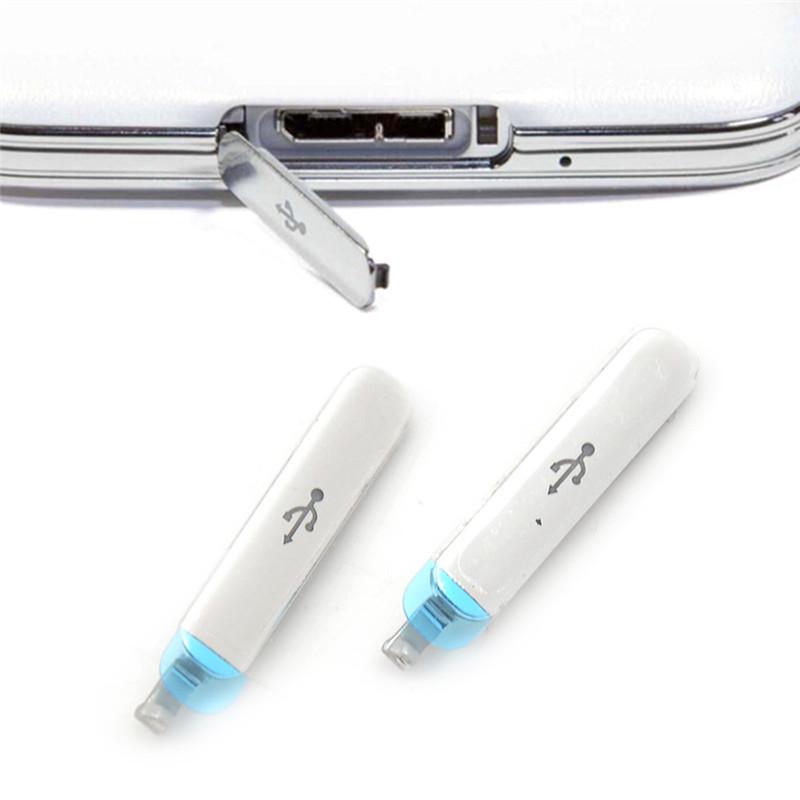 2 шт. Для Galaxy S5 Запасная крышка-заглушка порта USB-зарядки