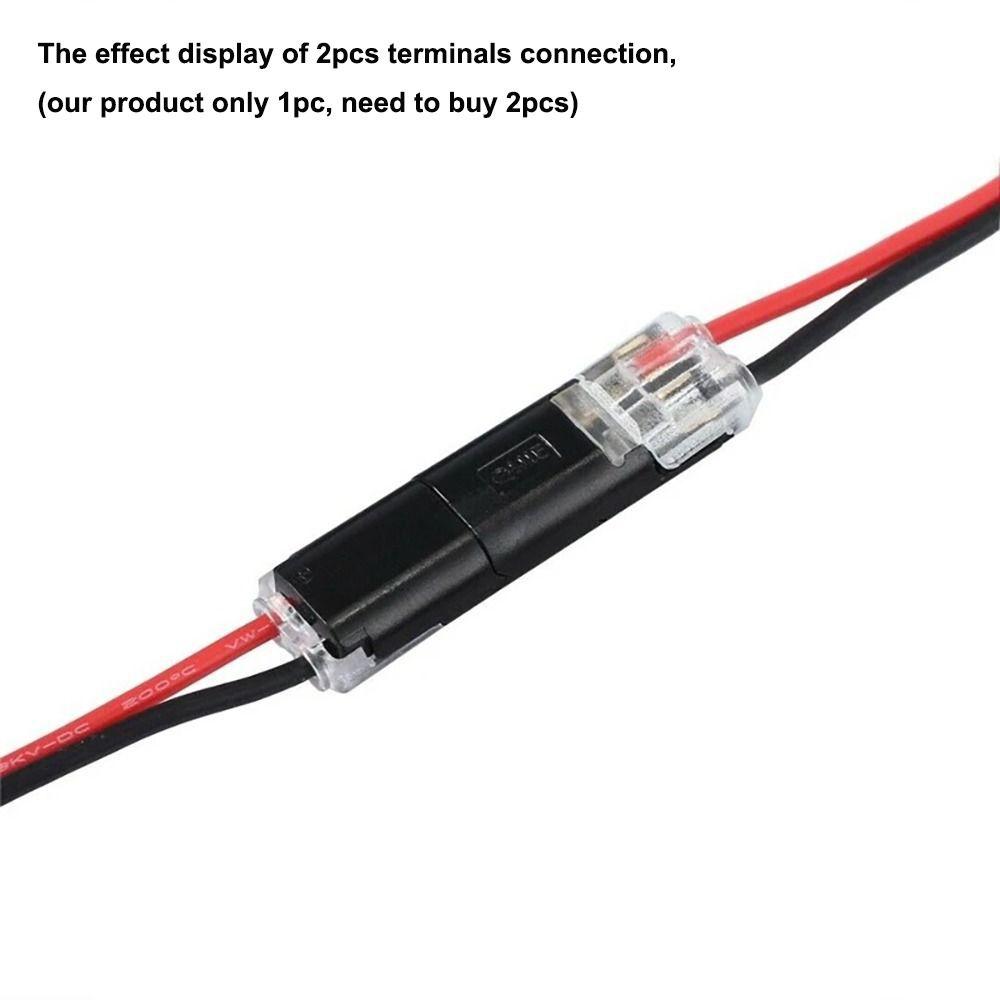 Быстрозажимная клеммная колодка с фиксирующей защелкой 2-контактный соединитель проводов Малый соединитель для проводки Электрический