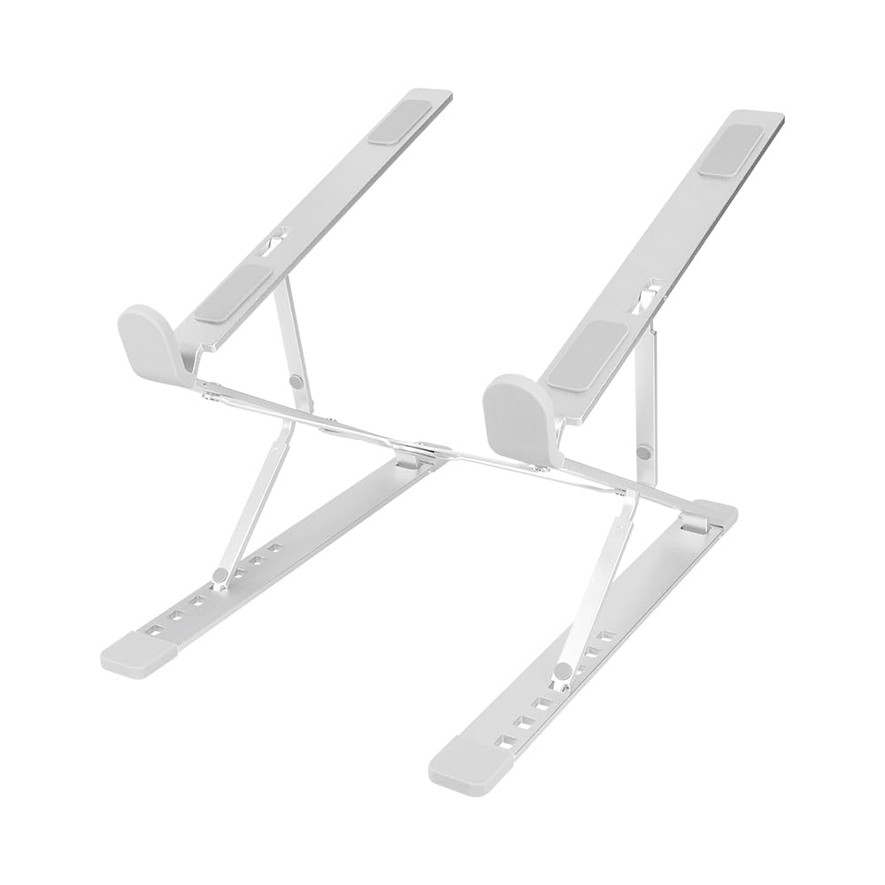 Foldable Aluminum Stand with Adjustable Height and Angle for Laptops and Tablets OWL-PCSTD07-SI