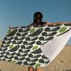 Orla Kiely Лист Цветок Большие Микрофибровые Пляжные Полотенца Быстросохнущее Полотенце Песок Пляжные Полотенца Полотенце для Бассейна Для Путешествий Плавание Бассейн Йога