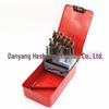 M35 Cobalt High-Speed Steel Yellow Twist Drill Bit Set for Stainless Steel - Fully Ground, Straight Shank.