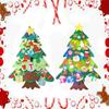 2D Christmas Tree DIY Christmas Ornaments Children's Christmas Gift Door Wall Hanging Decoration