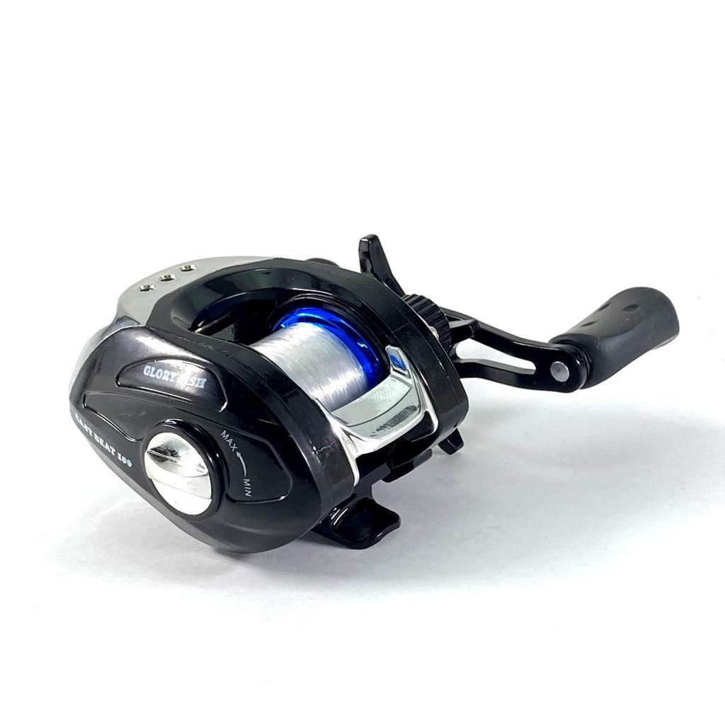Катушка для ловли рыбы Glory Fish Cast Beat 100 Blue с нитью No. 3-100м
