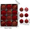 12pcs/box Christmas Tree Decoration Hanging Jujube Red Dark Green White