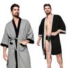 Bathrobe Men Thin Terry Cloth Bath Robe Towel Nightgown Pajamas